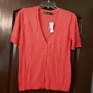 7th Avenue short sleeve cardigan